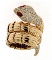 Anello Crivelli Donna SERPENTI in Oro rosa Diamante 1.45 Ct 76162314 - 76162314